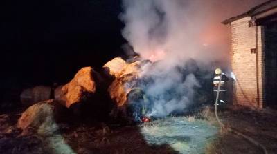 В Слонимском районе горело 20 т сена - belta.by - район Слонимский
