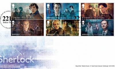 Шерлок Холмс - Бенедикт Камбербэтч - В Великобритании выпустили марки, посвященные Шерлоку Холмсу - capital.ua - Англия