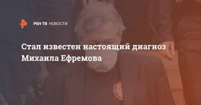 Михаил Ефремов - Эльман Пашаев - Стал известен настоящий диагноз Михаила Ефремова - ren.tv - Россия