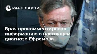 Михаил Ефремов - Александр Евдокимов - Эльман Пашаев - Врач прокомментировал информацию о настоящем диагнозе Ефремова - ria.ru - Москва - Россия