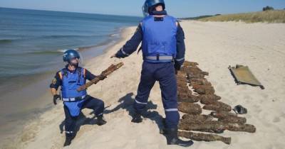 Из-за разминирования баржи под Балтийском отдыхающих попросили не ходить на пляж в Мечниково - klops.ru - Балтийск
