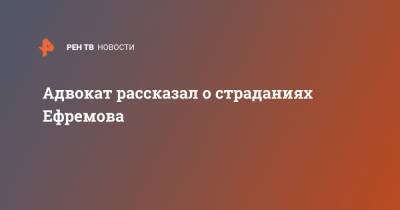 Михаил Ефремов - Эльман Пашаев - Адвокат рассказал о страданиях Ефремова - ren.tv