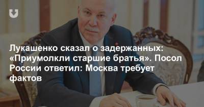 Дмитрий Мезенцев - Лукашенко сказал о задержанных: «Приумолкли старшие братья». Посол России ответил: Москва требует фактов - news.tut.by - Россия - Белоруссия - Минск - Стамбул