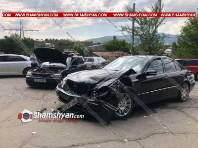В Раздане столкнулись автомобили Mercedes и Opel: есть пострадавшие - news.am - Армения - Котайкской обл.