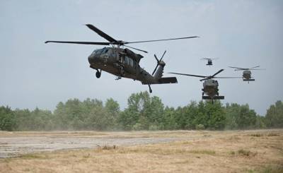 Девять боевых вертолетов ВВС США прибыли в Литву на учения - news-front.info - США - Литва - Вильнюс - county Black Hawk