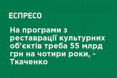 Александр Ткаченко - На программы по реставрации культурных объектов надо 55 млрд грн на четыре года, - Ткаченко - ru.espreso.tv - Украина