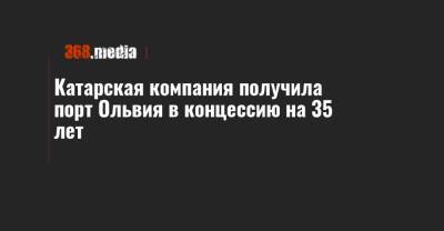 Владислав Криклий - Катарская компания получила порт Ольвия в концессию на 35 лет - 368.media - Украина - Катар