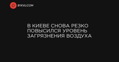 Александр Савченко - Борис Срезневский - В Киеве снова резко повысился уровень загрязнения воздуха - bykvu.com - Киев