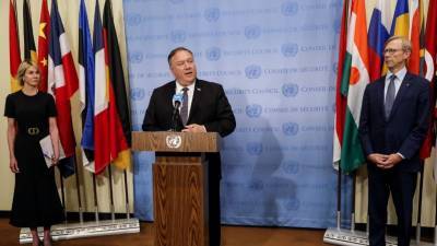 Майк Помпео - США инициировали возобновление международных санкций против Ирана - golos-ameriki.ru - США - Англия - Германия - Франция - Иран - Нью-Йорк - Тегеран