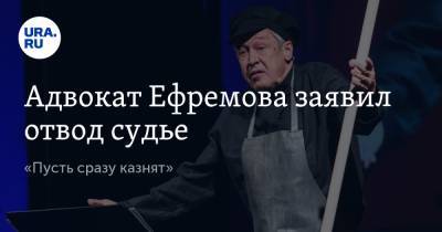 Михаил Ефремов - Елена Абрамова - Эльман Пашаев - Адвокат Ефремова заявил отвод судье. «Пусть сразу казнят» - ura.news - Москва