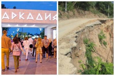 Молодой мужчина сорвался с обрыва в курортной части Одессы: кадры с места трагедии - odessa.politeka.net - Одесса
