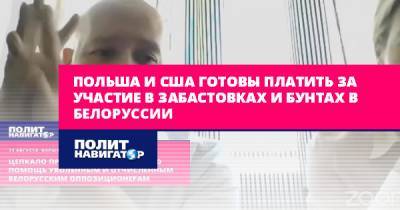 Валерий Цепкало - Польша и США готовы платить за участие в забастовках и бунтах в... - politnavigator.net - Россия - США - Украина - Белоруссия - Польша - Варшава