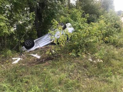 Молодой водитель опрокинулся в кювет в Лысковском районе - vgoroden.ru - Нижегородская обл.
