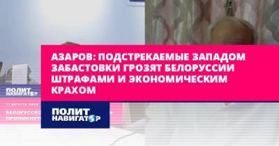 Николай Азаров - Азаров: Подстрекаемые Западом забастовки грозят Белоруссии... - politnavigator.net - Украина - Белоруссия