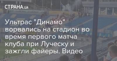 Мирча Луческу - Игорь Суркис - Мирча Луческ - Ультрас "Динамо" ворвались на стадион во время первого матча клуба при Луческу и зажгли файеры. Видео - strana.ua - Украина - Киев - Луческ