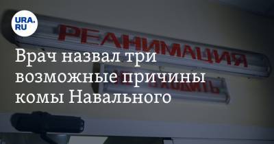 Алексей Навальный - Александр Мураховский - Врач назвал три возможные причины комы Навального. Отравление исключено - ura.news