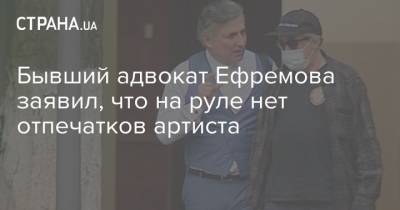 Михаил Ефремов - Эльман Пашаев - Бывший адвокат Ефремова заявил, что на руле нет отпечатков артиста - strana.ua