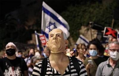 Биньямин Нетаньяху - У дома премьера Израиля прошел митинг - argumenti.ru - Израиль - Иерусалим