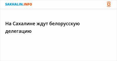 Владимир Семашко - Антон Зайцев - Петр Пархомчик - На Сахалине ждут белорусскую делегацию - sakhalin.info - Россия - Белоруссия - Сахалинская обл. - Южно-Сахалинск