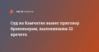 Суд на Камчатке вынес приговор браконьерам, выловившим 22 кречета - ren.tv - Петропавловск-Камчатский