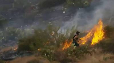 Тревор Мерфи - Бегун из Аризоны стал свидетелем пожара — и начал тушить его собственными ногами - usa.one - шт. Аризона