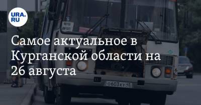 Вадим Шумков - Самое актуальное в Курганской области на 26 августа. В регионе откроются театры, Шумков посетит Шадринск - ura.news - Россия - Курганская обл. - Уральск - Шадринск