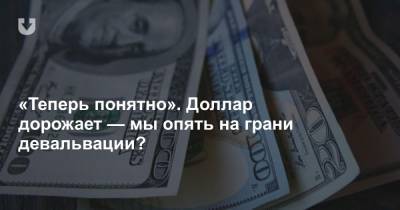 «Теперь понятно». Доллар дорожает — мы опять на грани девальвации? - news.tut.by - Белоруссия