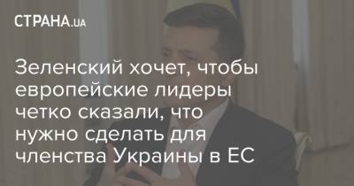 Владимир Зеленский - Павел Климкин - Дмитрий Кулеба - Зеленский хочет, чтобы европейские лидеры четко сказали, что нужно сделать для членства Украины в ЕС - strana.ua - Украина - Европа