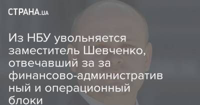 Виталий Шапран - Из НБУ увольняется заместитель Шевченко, отвечавший за за финансово-административный и операционный блоки - strana.ua - Украина