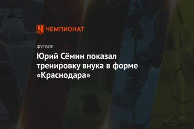 Юрий Семин - Марко Николич - Юрий Сёмин показал тренировку внука в форме «Краснодара» - championat.com - Россия - Краснодар - Сербия - республика Мордовия