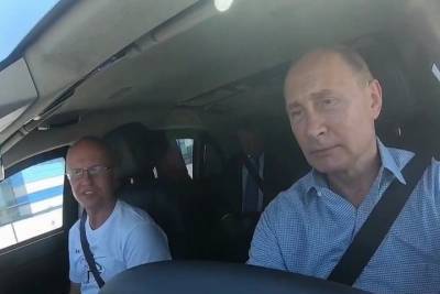 Владимир Путин - Евгений Дитрих - Путин прокатился по Тавриде: Надо пристегнуться, а то потом штраф - mk.ru - Россия - Крым - Симферополь - Севастополь - Керчь