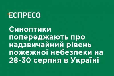 Наталья Диденко - Синоптики предупреждают о чрезвычайном уровне пожарной опасности на 28-30 августа в Украине - ru.espreso.tv - Украина - Крым - Гсчс