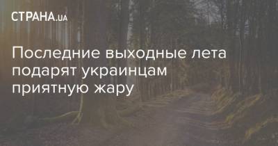 Наталья Диденко - Последние выходные лета подарят украинцам приятную жару - strana.ua - США - Украина - Киев