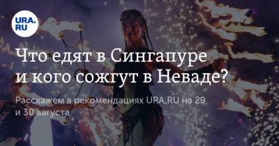 Что едят в Сингапуре и кого сожгут в Неваде? - ura.news - Москва - шт. Невада - Сингапур - Республика Сингапур - Сингапур