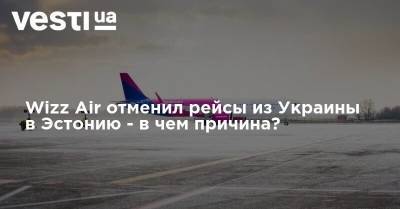 Wizz Air - Wizz Air отменил рейсы из Украины в Эстонию - в чем причина? - vesti.ua - Украина - Киев - Львов - Эстония - Харьков - Греция - Таллинн