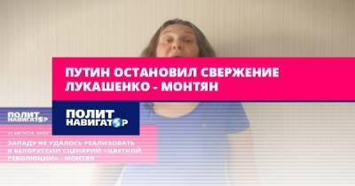 Татьяна Монтян - Путин остановил свержение Лукашенко – Монтян - politnavigator.net - Украина - Белоруссия