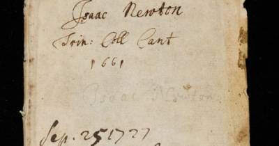 Исаак Ньютон - Блокнот Исаака Ньютона 1661 года появился в галерее Google - popmech.ru