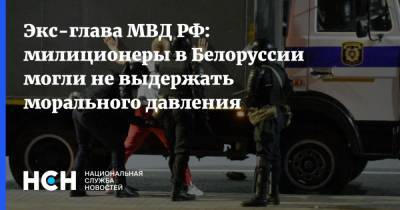 Юрий Караев - Экс-глава МВД РФ: милиционеры в Белоруссии могли не выдержать морального давления - nsn.fm - Россия - Белоруссия