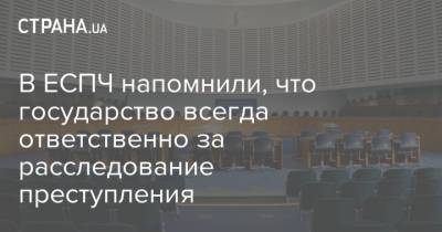 В ЕСПЧ напомнили, что государство всегда ответственно за расследование преступления - strana.ua - Украина - Италия - Албания