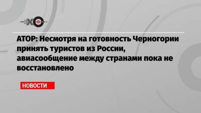 Дмитрий Горин - АТОР: Несмотря на готовность Черногории принять туристов из России, авиасообщение между странами пока не восстановлено - echo.msk.ru - Россия - Англия - Турция - Черногория - Танзания