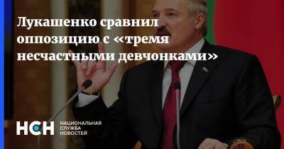 Александр Лукашенко - Сергей Тихановский - Марья Колесникова - Светлана Тихановская - Вероника Цепкало - Лукашенко сравнил оппозицию с «тремя несчастными девчонками» - nsn.fm - Белоруссия