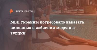 Арсен Аваков - Антон Геращенко - МВД Украины потребовало наказать виновных в избиении модели в Турции - ren.tv - Украина - Турция