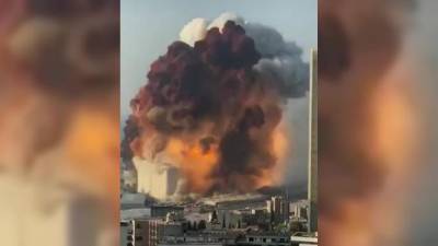 Видео: взрыв в Бейруте - piter.tv - Израиль - Кипр - Ливан - Бейрут - Бейрут