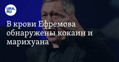 Михаил Ефремов - Сергей Захаров - В крови Ефремова обнаружены кокаин и марихуана - ura.news - Москва