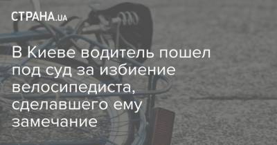 Арсен Аваков - В Киеве водитель пошел под суд за избиение велосипедиста, сделавшего ему замечание - strana.ua - Украина - Киев