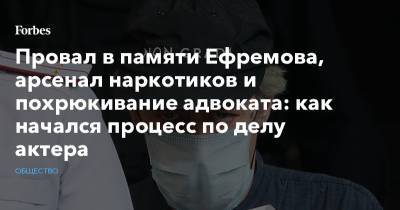 Михаил Ефремов - Дмитрий Быков - Никита Высоцкий - Александр Добровинский - Эльман Пашаев - Провал в памяти Ефремова, арсенал наркотиков и похрюкивание адвоката: как начался процесс по делу актера - forbes.ru