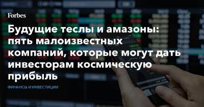 Илон Маск - Crew Dragon - Будущие теслы и амазоны: пять малоизвестных компаний, которые могут дать инвесторам космическую прибыль - forbes.ru