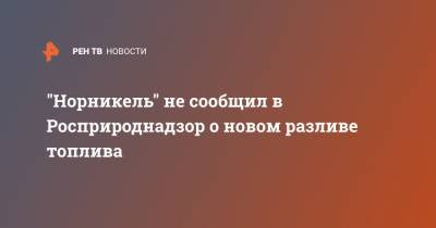 Светлана Радионова - "Норникель" не сообщил в Росприроднадзор о новом разливе топлива - ren.tv - Норильск
