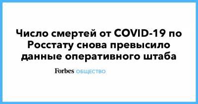 Число смертей от COVID-19 по Росстату снова превысило данные оперативного штаба - forbes.ru - Москва