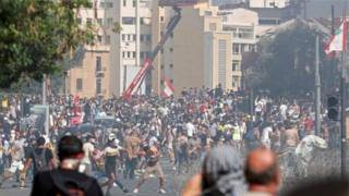 Протесты из-за взрыва в Бейруте: демонстранты ворвались в МИД Ливана - bbc.com - Того - Ливан - Бейрут